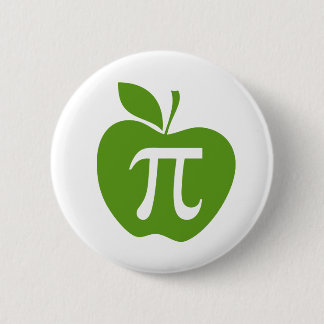 Green Apple Pi Pinback Button
