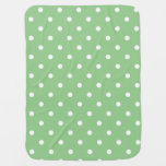 Green Apple Polka Dot Baby Blanket at Zazzle