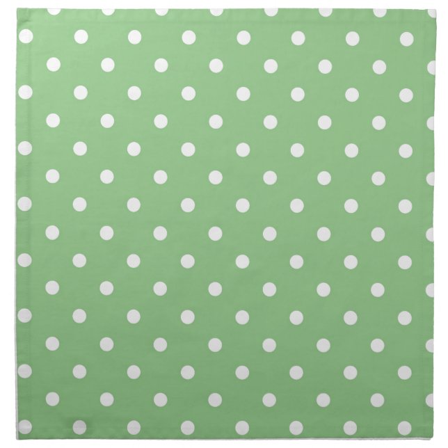 Green Apple Polka Dot Napkin (Front)