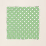 Green Apple Polka Dot Scarf<br><div class="desc">A lovely green hue that reminds one of green apples. Some of the products also incorporate matching green apple and white polka dots. They are a blank canvas ready for your text or image.</div>