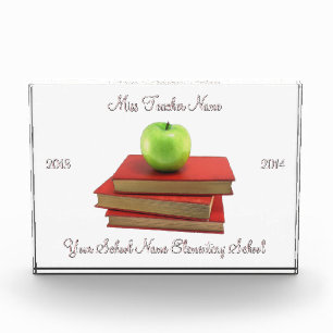 Green Apple Red Books Custom Text Areas-Horizontal Award