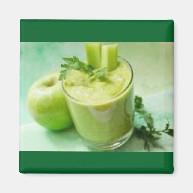 Green Apple Smoothie Magnet (Front)