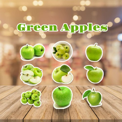 Green Apple Stickers