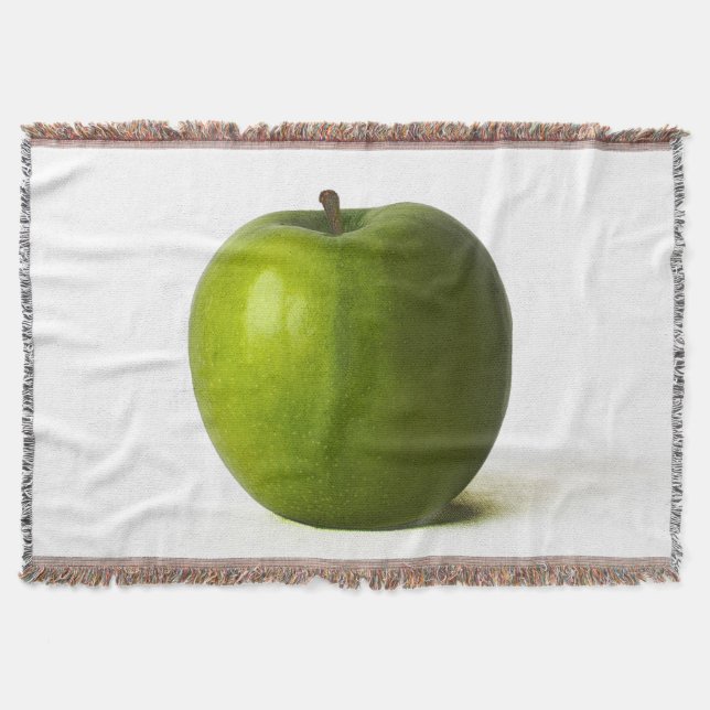 Green Apple tbcna Throw Blanket (Front)