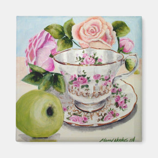Green Apple & Tea Magnet