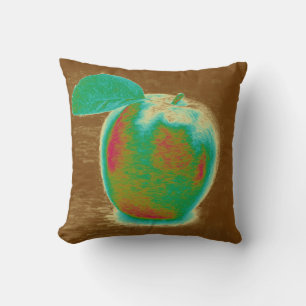 Green Apple Throw Pillow