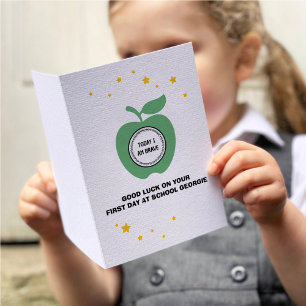 Green Apple Today I Am Brave Back To School Luck Card