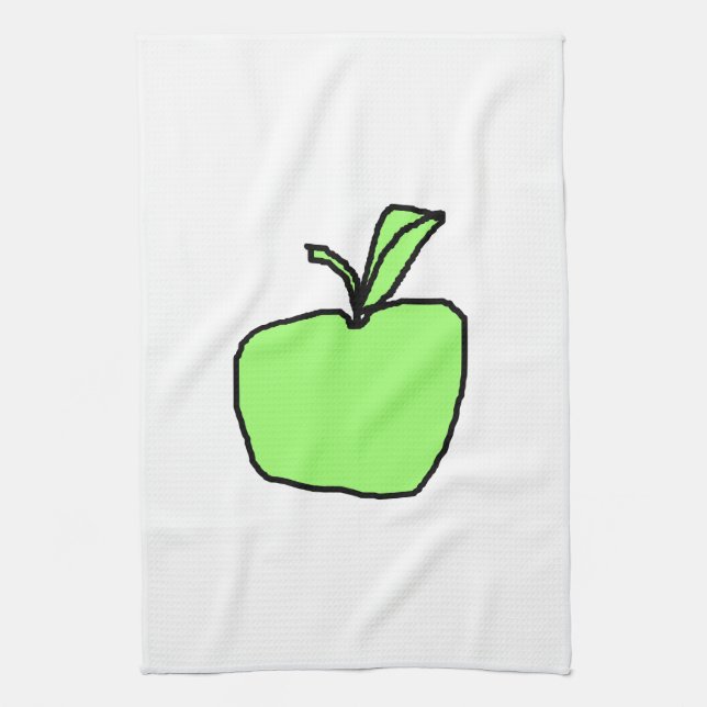 Green Apple. Towel (Vertical)