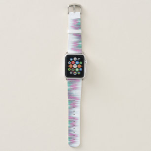 Green Apple Watch belt with purple Band