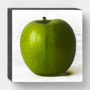 Green Apple wbs6x6cnm Wooden Box Sign