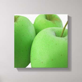Green Apples Canvas Print by hungaricanprincess at Zazzle