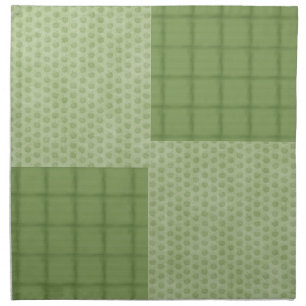 GREEN APPLES CHECKS PATTERN  CLOTH NAPKIN