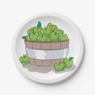 Green Apples Paper Plates