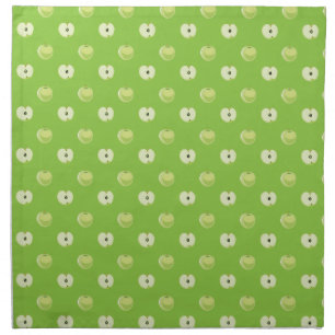 Green apples patterns napkin