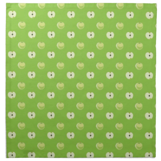 Green apples patterns napkin (Front)