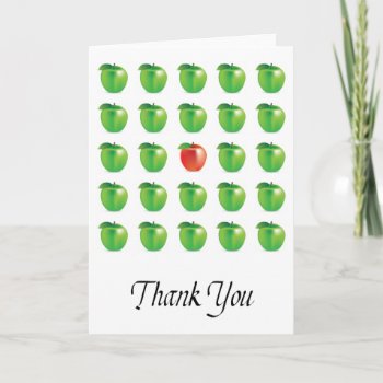 Green Apples Thank You Card by timelesscreations at Zazzle