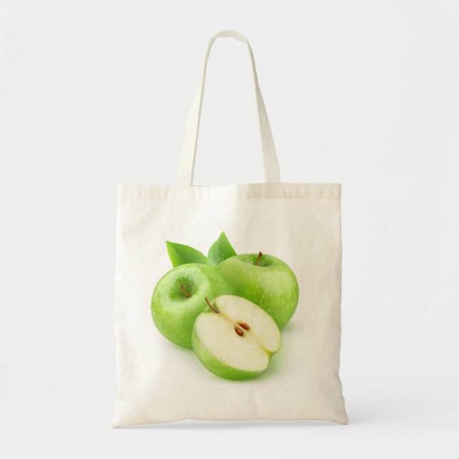 Green apples tote bag (Front)