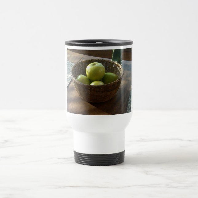 Green Apples Travel Mug (Center)