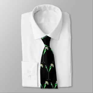 Green appletini cocktail with apple fun neck tie