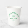Green Après PKBL Club Crest Pickleball Paper Cups