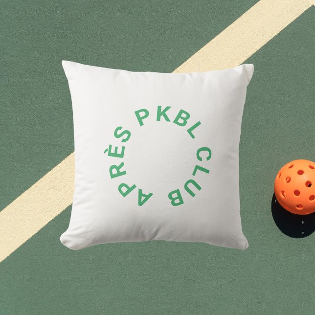Green Après PKBL Club Pickleball Outdoor  Outdoor Pillow (Creator Uploaded)