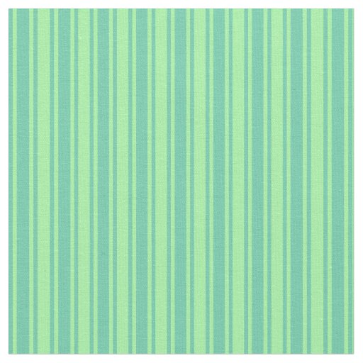 Green & Aquamarine Lined Pattern Fabric