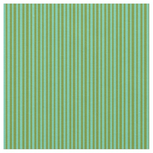 Green & Aquamarine Pattern of Stripes Fabric