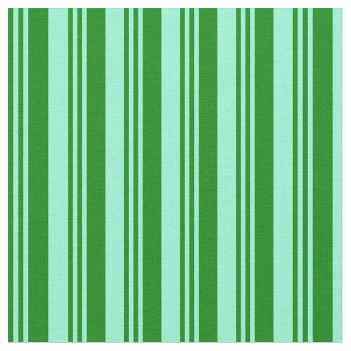 Green & Aquamarine Striped/Lined Pattern Fabric
