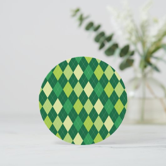 Green argyle pattern (Standing Front)
