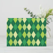 Green argyle pattern (Standing Front)