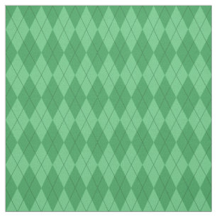 Green Argyle Pattern Fabric