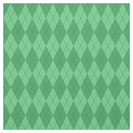 Green Argyle Pattern Fabric