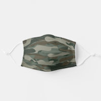 Green army camo camouflage Covid19 cloth face mask