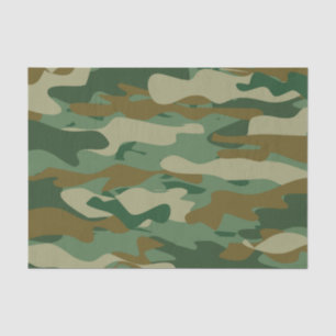 Green army camo camouflage Holiday gift Tissue Paper