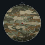 Green army camo military camouflage dartboard<br><div class="desc">Green army camo military camouflage dartboard. Cool dart board design for home or office. Personalize with text optionally.</div>