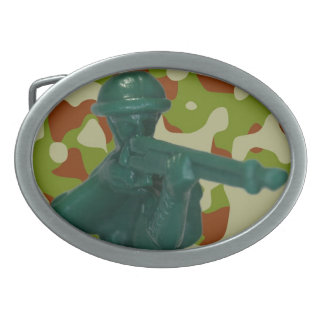 Green Army Man Belt Buckle