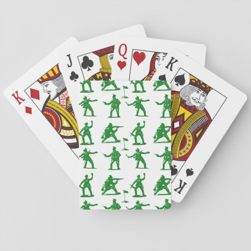 Green Army Men Poker Cards