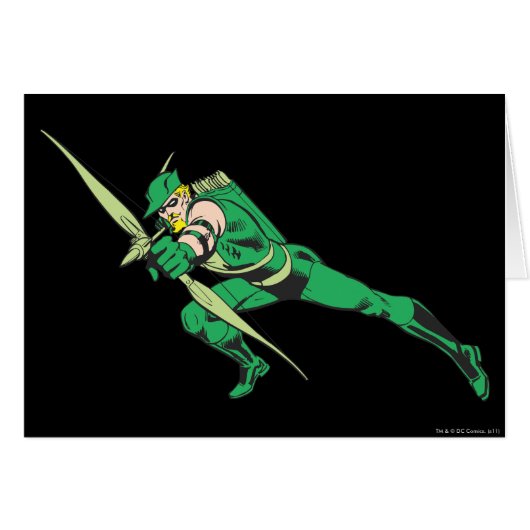 Green Arrow Crouches (Front Horizontal)