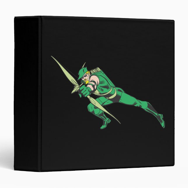 Green Arrow Crouches 3 Ring Binder (Front/Spine)