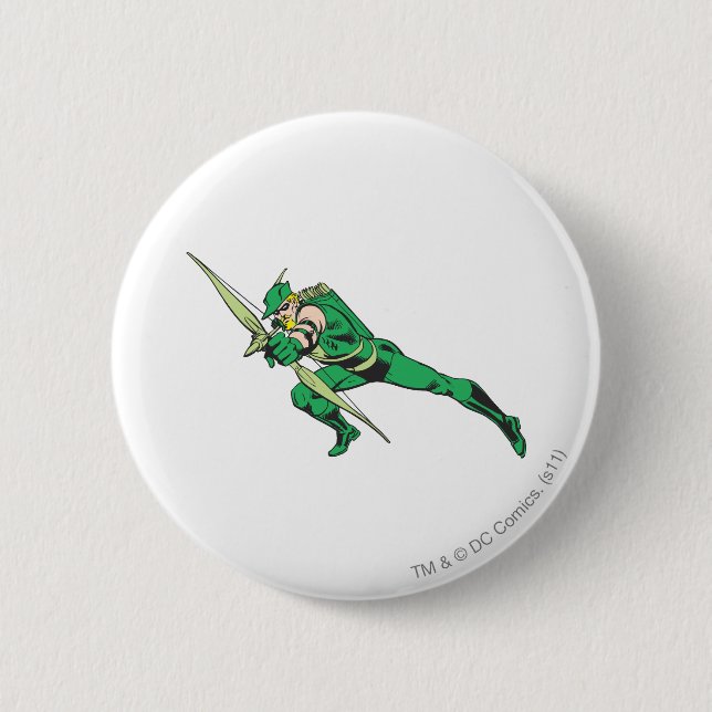 Green Arrow Crouches Button (Front)