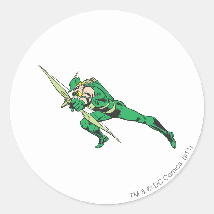 Green Arrow Crouches Stickers