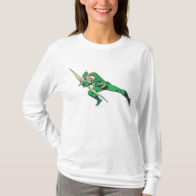 Green Arrow Crouches T-Shirt (Front)