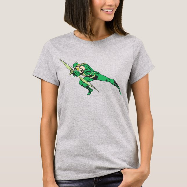 Green Arrow Crouches T-Shirt (Front)