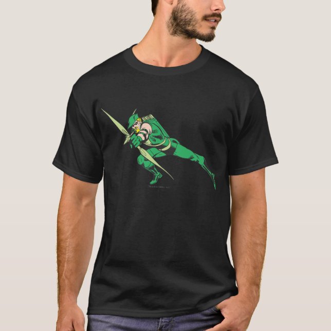 Green Arrow Crouches T-Shirt (Front)