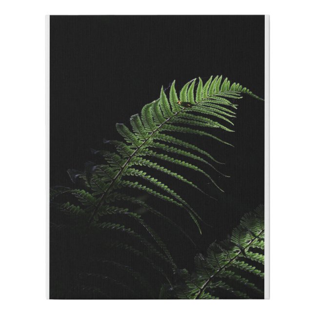 Green arrow faux canvas print (Front)