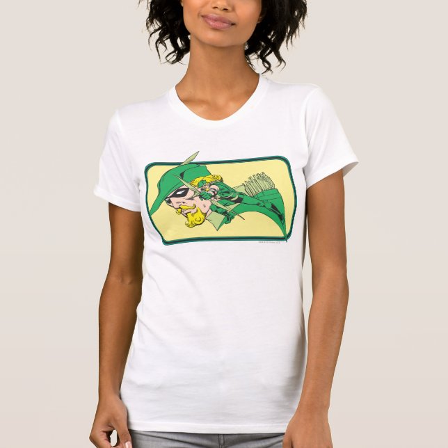 Green Arrow Head Shot Baby T-Shirt (Front)