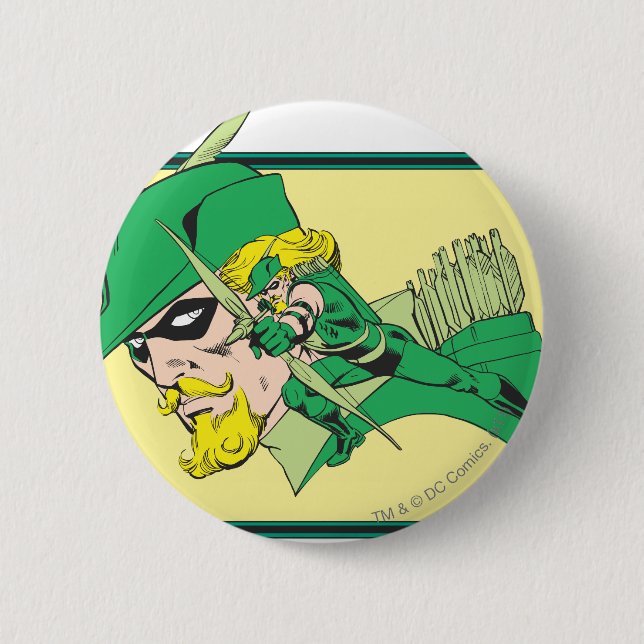 Green Arrow Head Shot Button (Front)