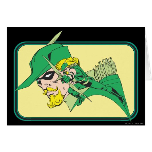 Green Arrow Head Shot Cards (Front Horizontal)