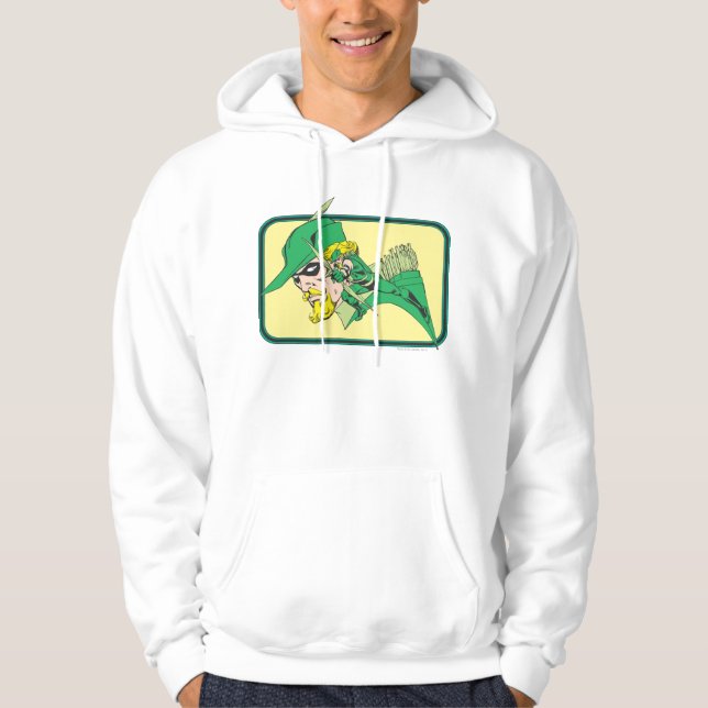 Green Arrow Head Shot Hoodie (Front)