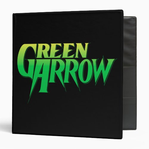 Green Arrow Logo 3 3 Ring Binder